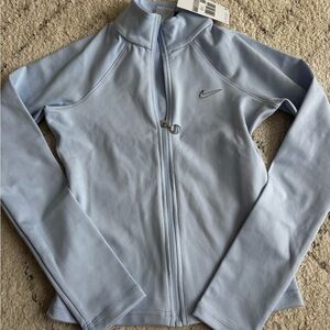Nike Women's Hydrogen Blue Light Blue Full-Zip Jacket Long sleeve